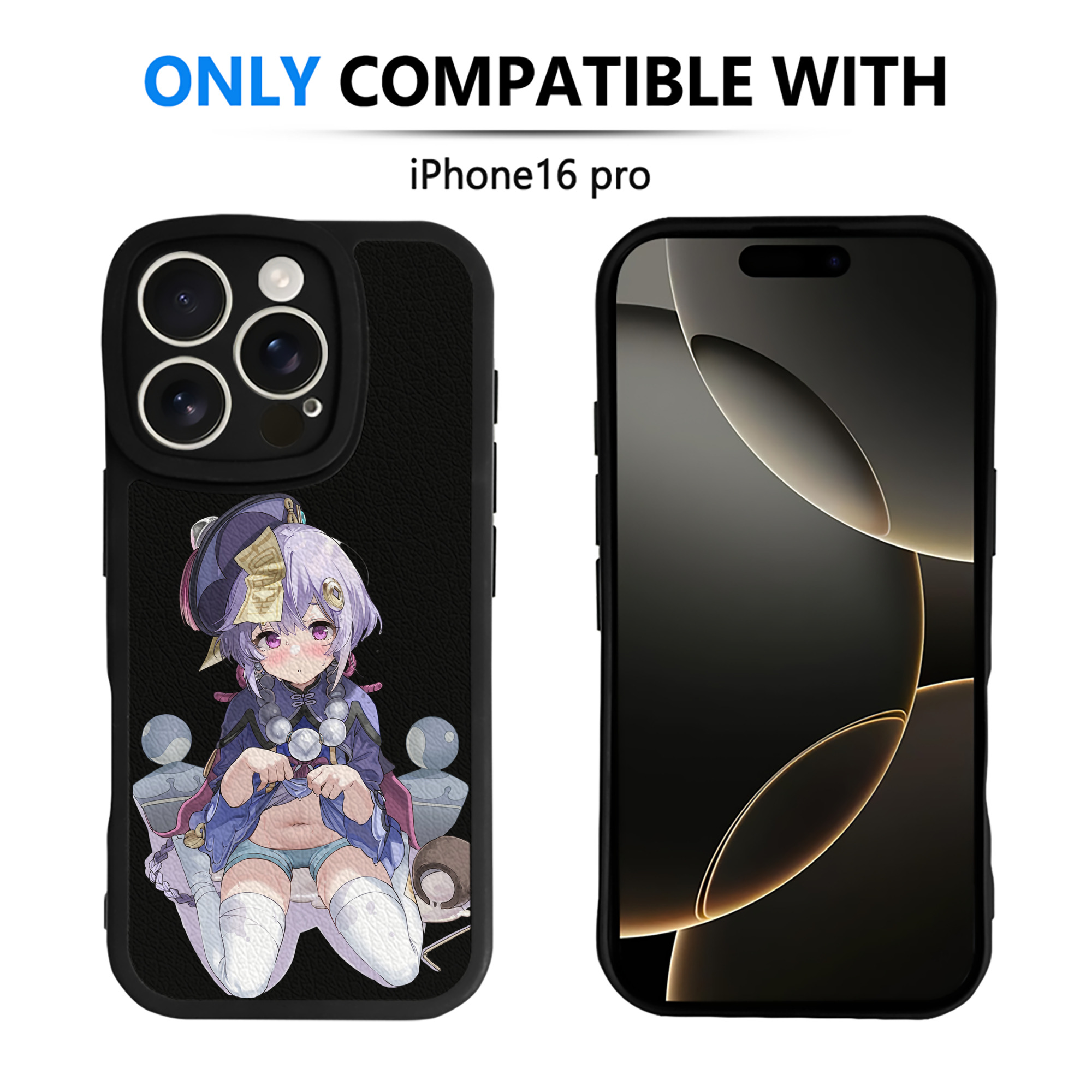 げんし神 七七 なな  genshin Nana 【iPhone 16シリーズ対応】シリコンスマホケース（レザー調） 材質：シリコン